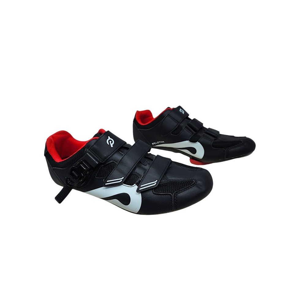 Peloton Cycling Shoes 45 Mens Black Red PL-SH-02 Look Delta Cleats Indoor Spin